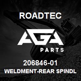206846-01 Roadtec WELDMENT-REAR SPINDLE-RP-190 | AGA Parts