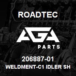 206887-01 Roadtec WELDMENT-C1 IDLER SHAFT-SB-2500C | AGA Parts