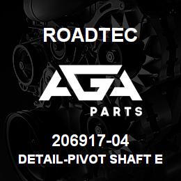206917-04 Roadtec DETAIL-PIVOT SHAFT END PLATE | AGA Parts