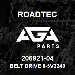 206921-04 Roadtec BELT DRIVE 6-5V2240 2-BELT SET | AGA Parts