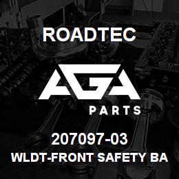 207097-03 Roadtec WLDT-FRONT SAFETY BAR HANGER-RX-900 | AGA Parts