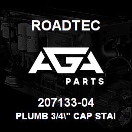 207133-04 Roadtec PLUMB 3/4" CAP STAINLESS STEEL | AGA Parts