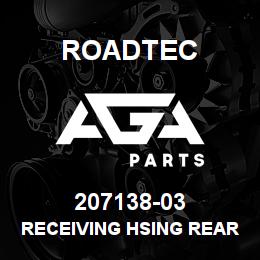 207138-03 Roadtec RECEIVING HSING REAR BOTTOM RUBBER | AGA Parts