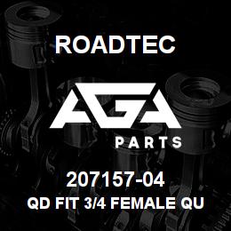 207157-04 Roadtec QD FIT 3/4 FEMALE QUICK DISC. | AGA Parts