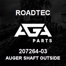 207264-03 Roadtec AUGER SHAFT OUTSIDE SLEEVE | AGA Parts
