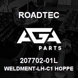 207702-01L Roadtec WELDMENT-LH-C1 HOPPER ENDPLATE | AGA Parts