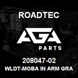 208047-02 Roadtec WLDT-MOBA IN ARM GRADE CTRL MOUNT | AGA Parts
