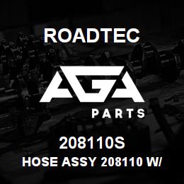 208110S Roadtec HOSE ASSY 208110 W/ SLEEVE | AGA Parts