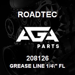 208126 Roadtec GREASE LINE 1/4" FLEX 138"LG. | AGA Parts