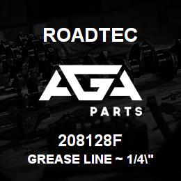 208128F Roadtec GREASE LINE ~ 1/4" FLEX X 135" LG. | AGA Parts