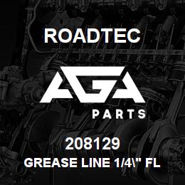 208129 Roadtec GREASE LINE 1/4" FLEX 6"LG. | AGA Parts