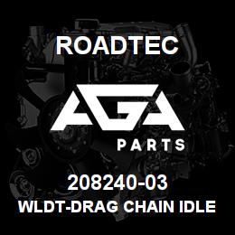 208240-03 Roadtec WLDT-DRAG CHAIN IDLER ADJ. BOLT | AGA Parts