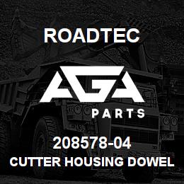 208578-04 Roadtec CUTTER HOUSING DOWEL PIN | AGA Parts