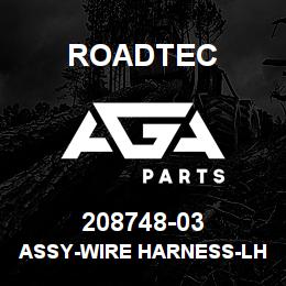 208748-03 Roadtec ASSY-WIRE HARNESS-LH REAR TRCK MOTO | AGA Parts