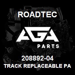 208892-04 Roadtec TRACK REPLACEABLE PAD NUT | AGA Parts