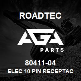 80411-04 Roadtec ELEC 10 PIN RECEPTACLE = 2 PIECES | AGA Parts