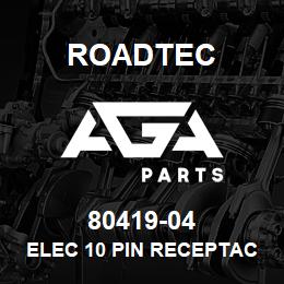 80419-04 Roadtec ELEC 10 PIN RECEPTACLE CAP | AGA Parts