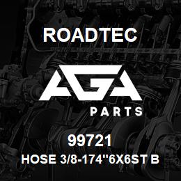 99721 Roadtec HOSE 3/8-174"6X6ST BOTH END | AGA Parts
