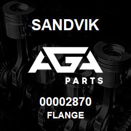 00002870 Sandvik FLANGE | AGA Parts