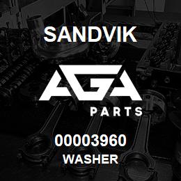 00003960 Sandvik WASHER | AGA Parts