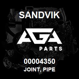 00004350 Sandvik JOINT, PIPE | AGA Parts