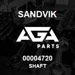 00004720 Sandvik SHAFT | AGA Parts