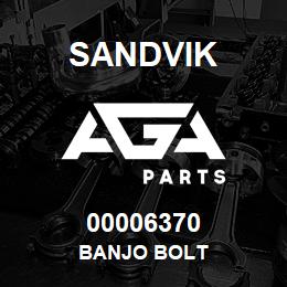 00006370 Sandvik BANJO BOLT | AGA Parts