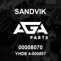 00008070 Sandvik YHDE 4-000807 | AGA Parts