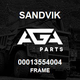 00013554004 Sandvik FRAME | AGA Parts