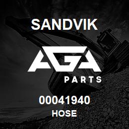 00041940 Sandvik HOSE | AGA Parts