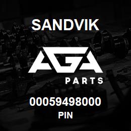 00059498000 Sandvik PIN | AGA Parts