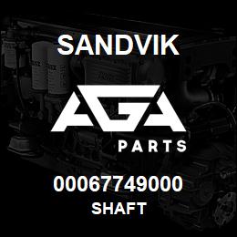 00067749000 Sandvik SHAFT | AGA Parts