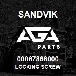 00067868000 Sandvik LOCKING SCREW | AGA Parts