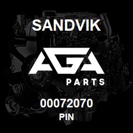 00072070 Sandvik PIN | AGA Parts