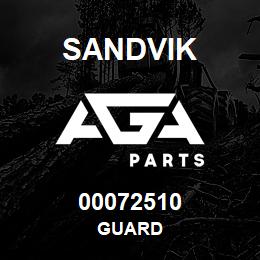 00072510 Sandvik GUARD | AGA Parts