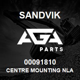 00091810 Sandvik CENTRE MOUNTING NLA OP | AGA Parts