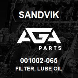 001002-065 Sandvik FILTER, LUBE OIL | AGA Parts