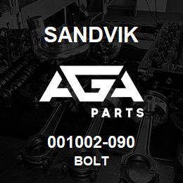 001002-090 Sandvik BOLT | AGA Parts