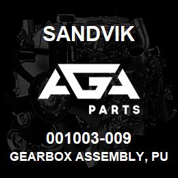 001003-009 Sandvik GEARBOX ASSEMBLY, PUMP DR | AGA Parts
