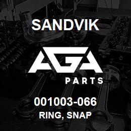 001003-066 Sandvik RING, SNAP | AGA Parts