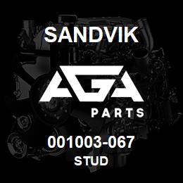 001003-067 Sandvik STUD | AGA Parts