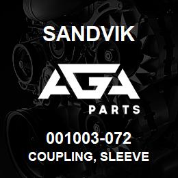 001003-072 Sandvik COUPLING, SLEEVE | AGA Parts