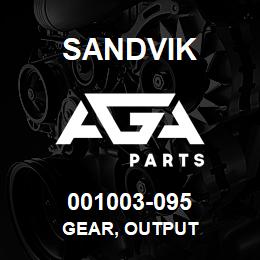 001003-095 Sandvik GEAR, OUTPUT | AGA Parts