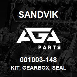001003-148 Sandvik KIT, GEARBOX, SEAL | AGA Parts