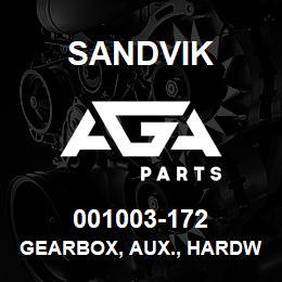 001003-172 Sandvik GEARBOX, AUX., HARDWARE KIT | AGA Parts