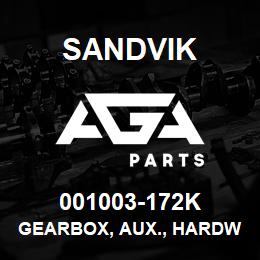 001003-172K Sandvik GEARBOX, AUX., HARDWARE KIT RB | AGA Parts