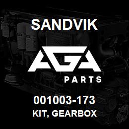 001003-173 Sandvik KIT, GEARBOX | AGA Parts