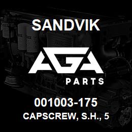 001003-175 Sandvik CAPSCREW, S.H., 5 | AGA Parts
