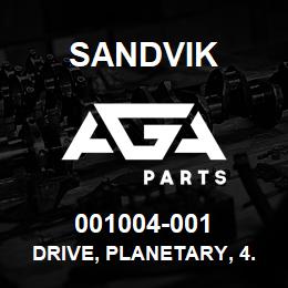 001004-001 Sandvik DRIVE, PLANETARY, 4.89 REDUCTION | AGA Parts
