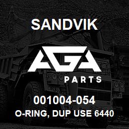 001004-054 Sandvik O-RING, DUP USE 64401609 RB | AGA Parts